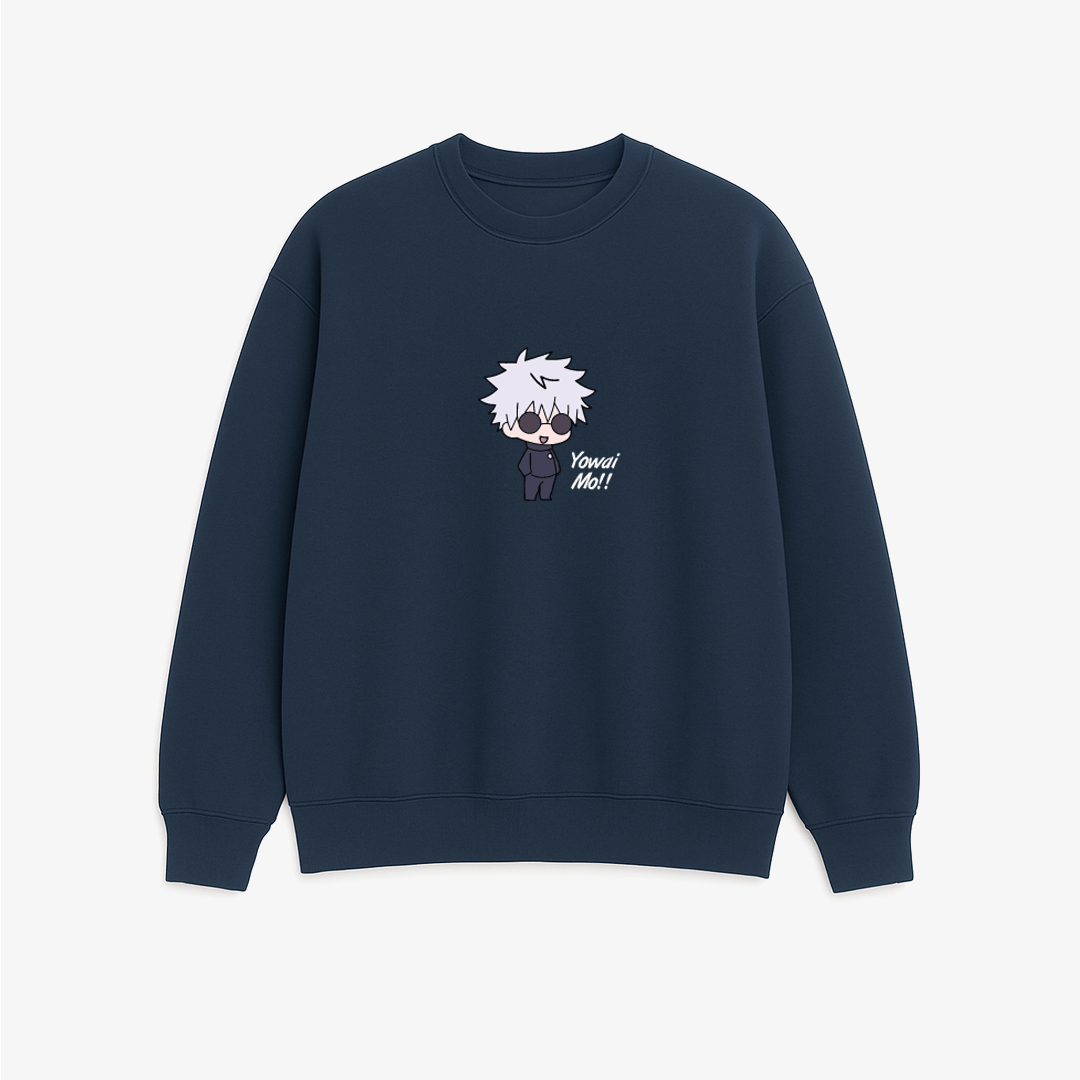 Yowai Mo!! - JuJutSu Kaisen - Printed Oversized Sweatshirt